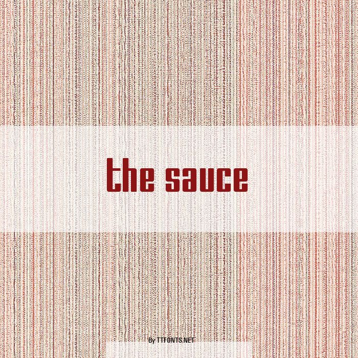 The Sauce example